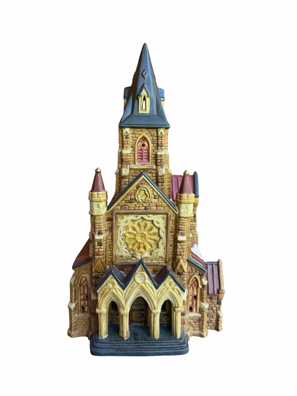 1990s Dickens Collectables Hand-Painted Porcelain Victorian Series Cathedral Col